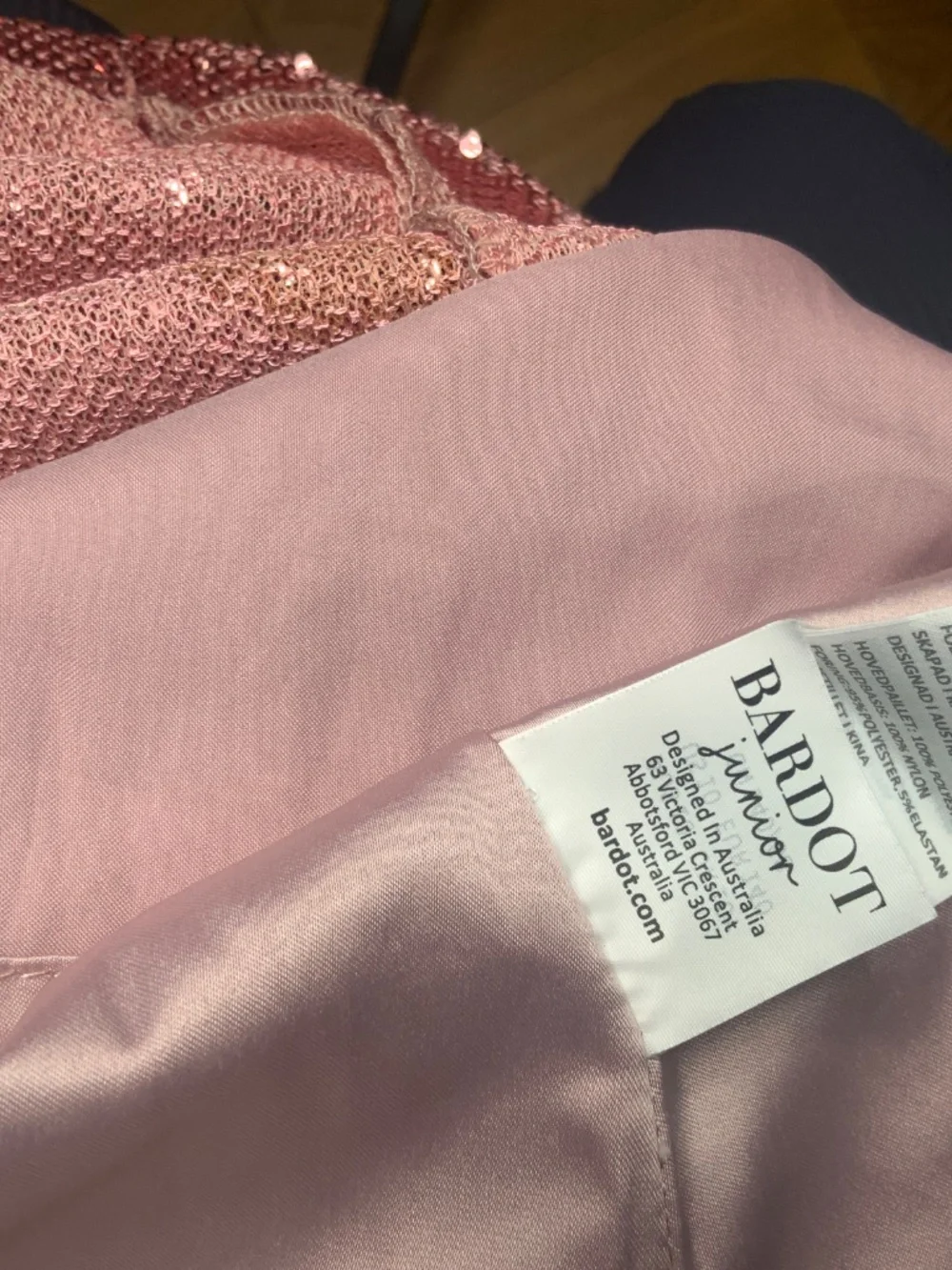 Dusky Rose Sequin Dress Size 10